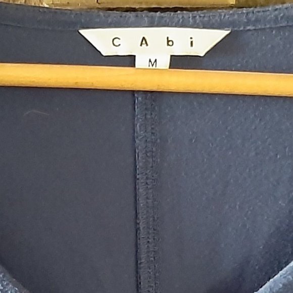 CAbi Vneck Ruched Blue Top - 3 for $20 - Picture 3 of 3